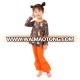 Hallooween Pumpkin Printed kids Clothing Wholesale Girl Boutique Clothes Two Sets