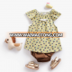 YE51118 Korean summer latest design girls baby clothing sets