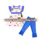 Kids summer clothing sets cute pattern kids clothes sets 2018 yiwu wholesale kids sets