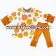 Kids boutique clothes pumpkin pattern Long suit clothes wholesale kids clothes